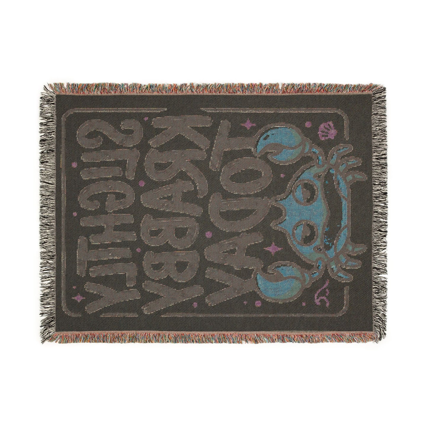Slightly Krabby Today Woven Throw Blanket
