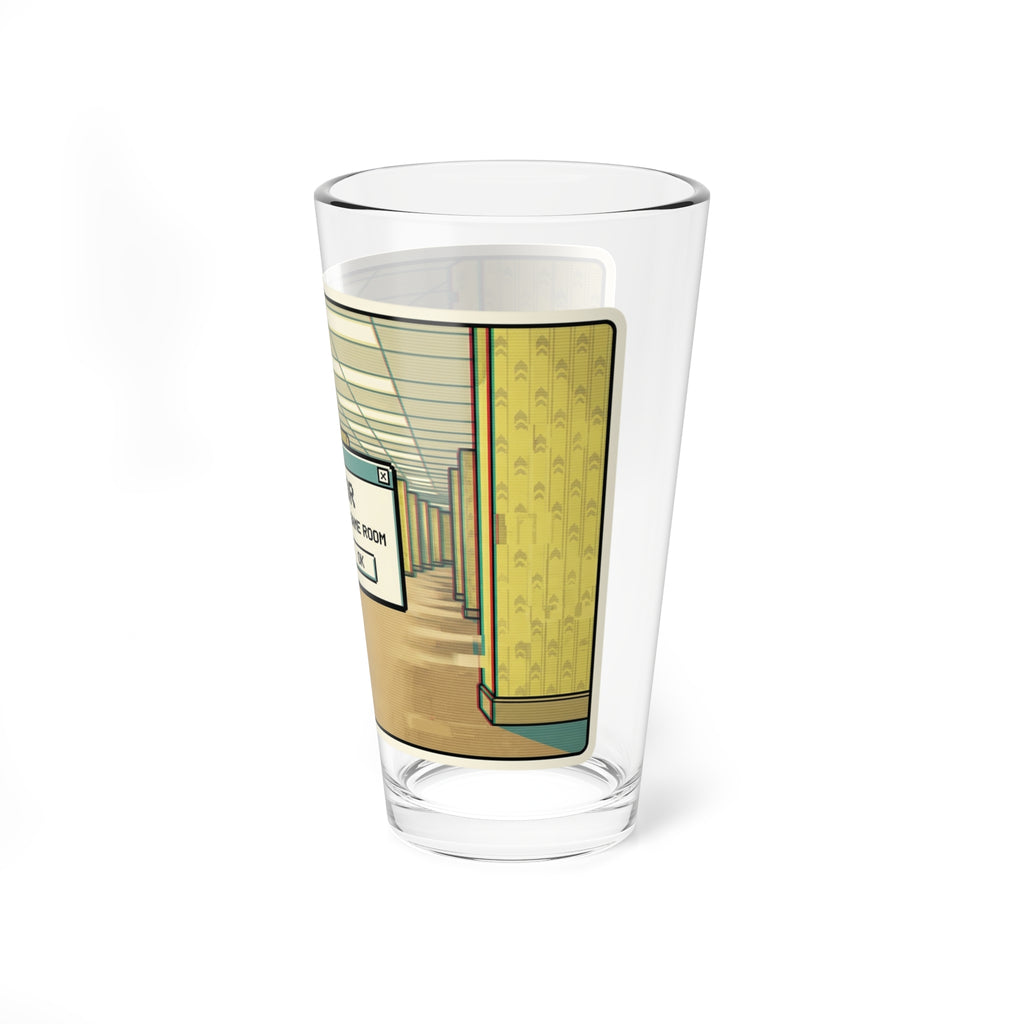 Liminal Space Error Pint Glass | Same Room Retro Horror Glass |  Weirdcore Cocktail Glass | Gamer Gift