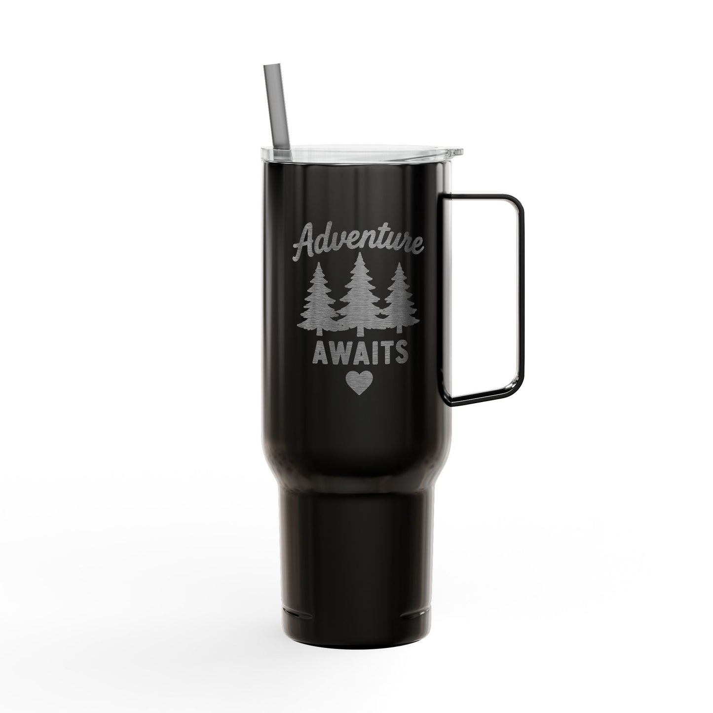 Adventure Awaits 40oz Insulated Tumbler — Engraved Travel Cup