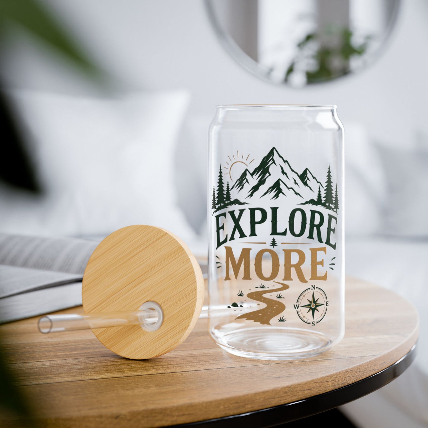 Explore More Sipper Glass - 16oz Outdoor Adventure Tumbler