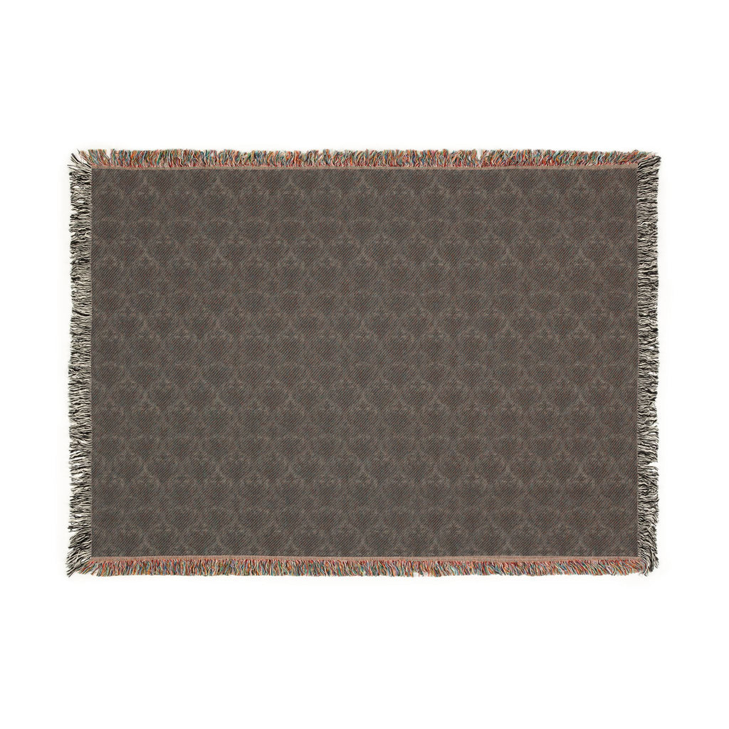Black Gothic Damask Woven Blanket | Dark Academia Throw | Victorian Gothic Home Decor | Gothic Couch Blanket | Luxury Cotton Throw