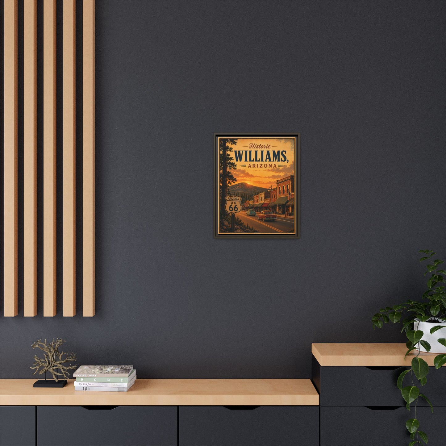 Matte Canvas, Framed (Multi-color)