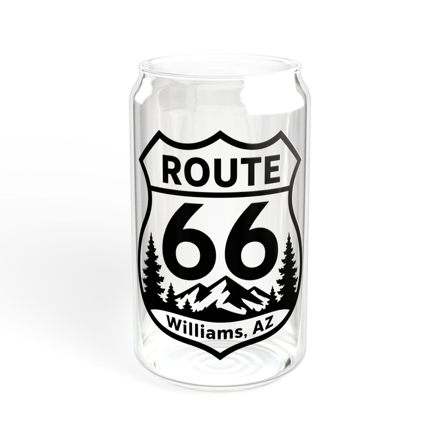 Route 66 Williams AZ Sipper Glass – 16oz Travel Tumbler with Straw