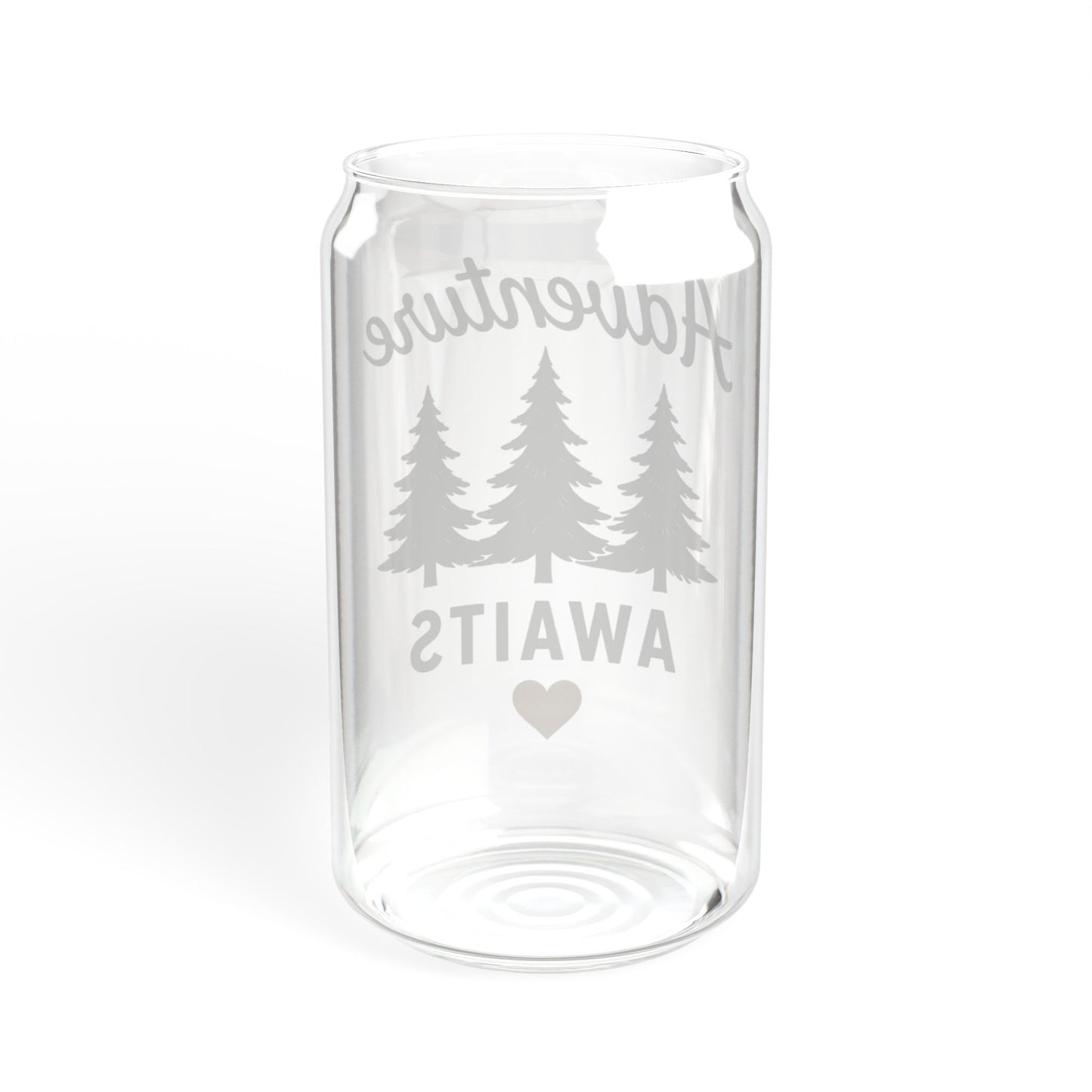 Adventure Awaits Sipper Glass - 16oz Travel Tumbler with Straw
