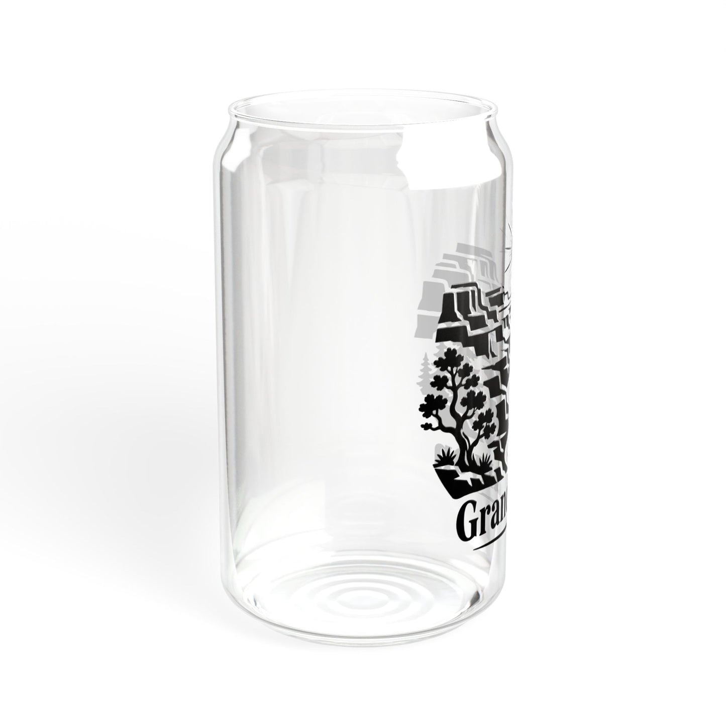 Grand Canyon Sipper Glass — 16oz Travel Cup with Bamboo Lid & Straw