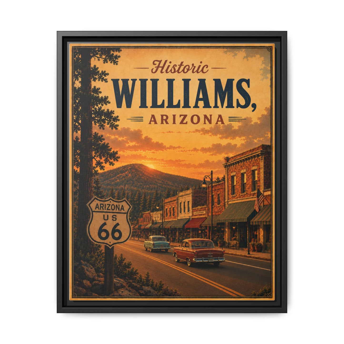 Matte Canvas, Framed (Multi-color)