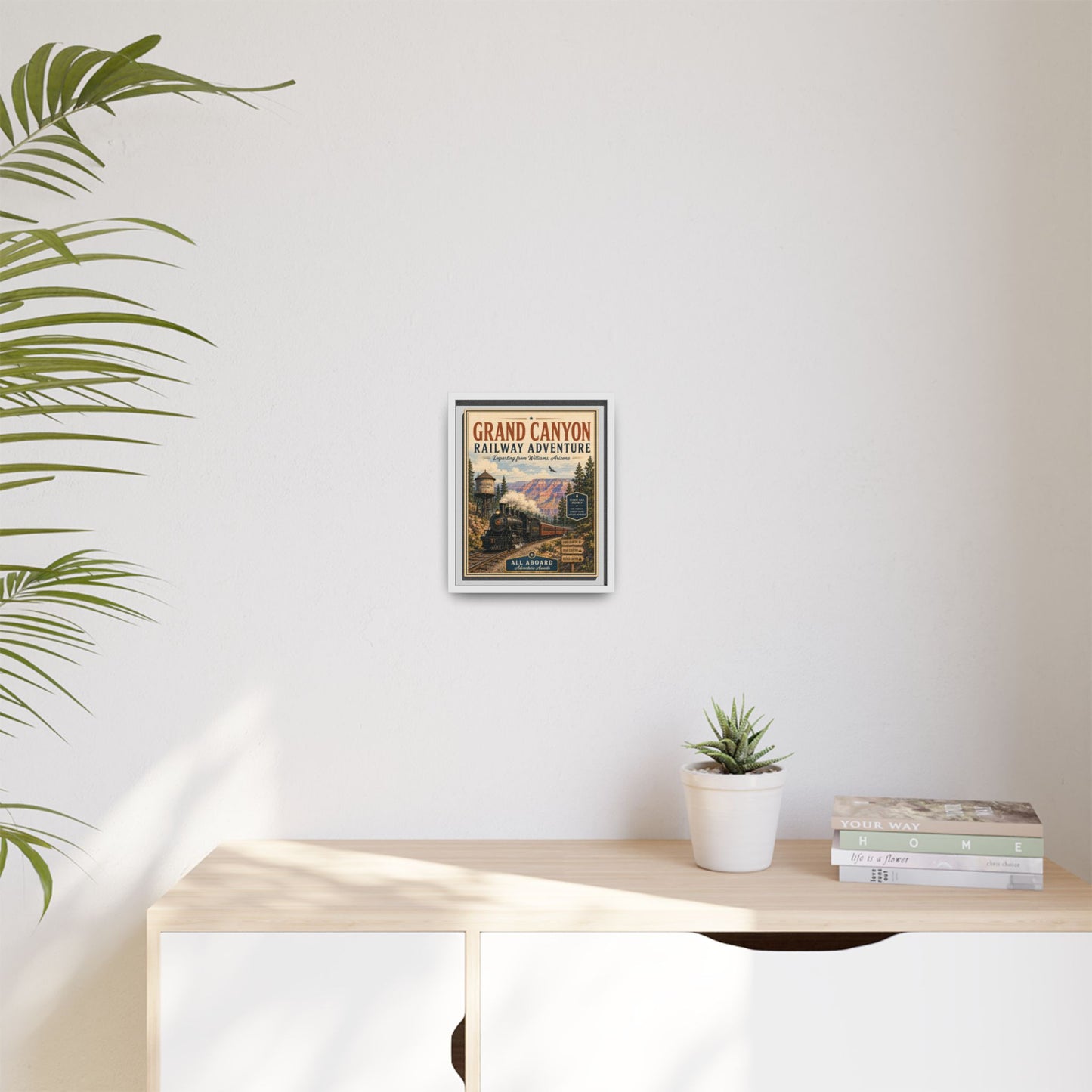 Grand Canyon Railway Adventure Framed Canvas Print