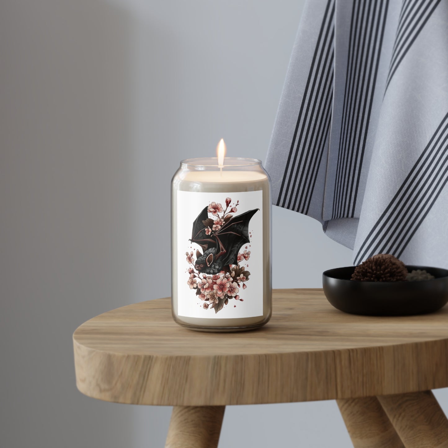 Bat & Blossom Soy Candle — 13.75 oz Scented Candle