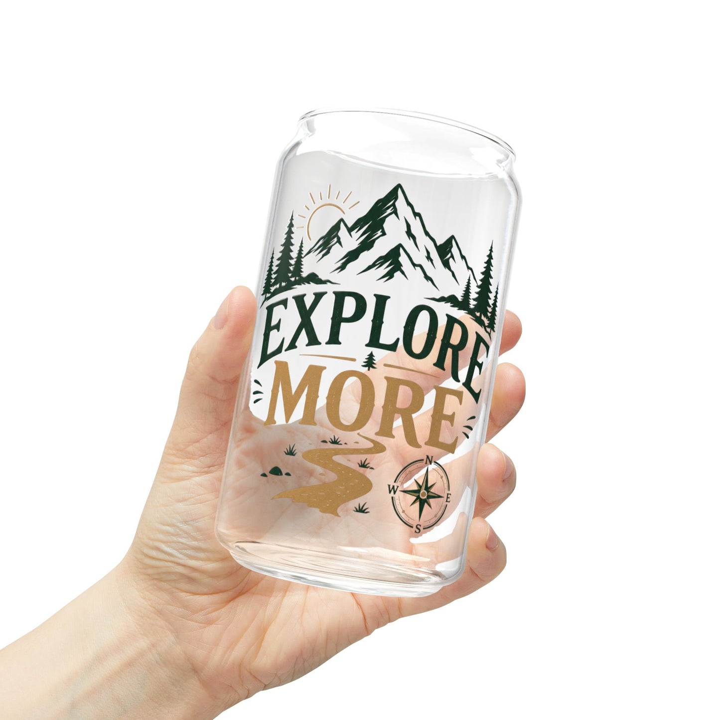 Explore More Sipper Glass - 16oz Outdoor Adventure Tumbler