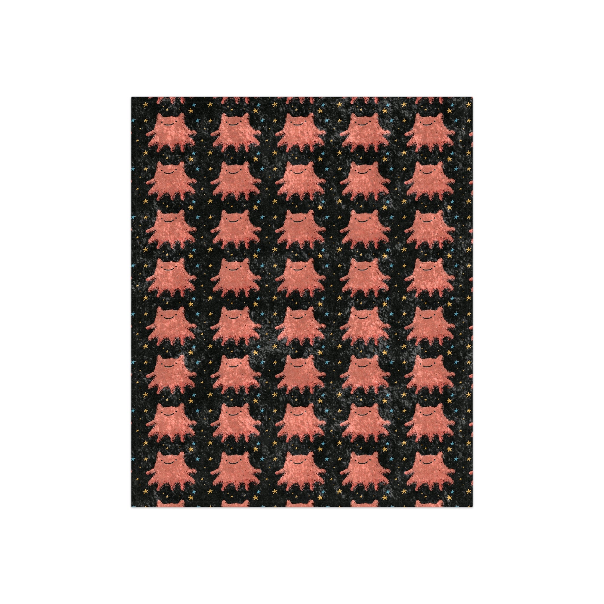 Cute Pink Ghost Crushed Velvet Blanket | Kawaii Halloween Throw | Cozy Gothic Blanket | Spooky Cute Couch Blanket | Pastel Goth Decor