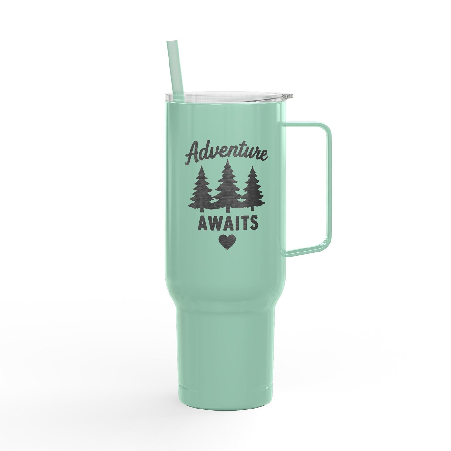 Adventure Awaits 40oz Insulated Tumbler — Engraved Travel Cup