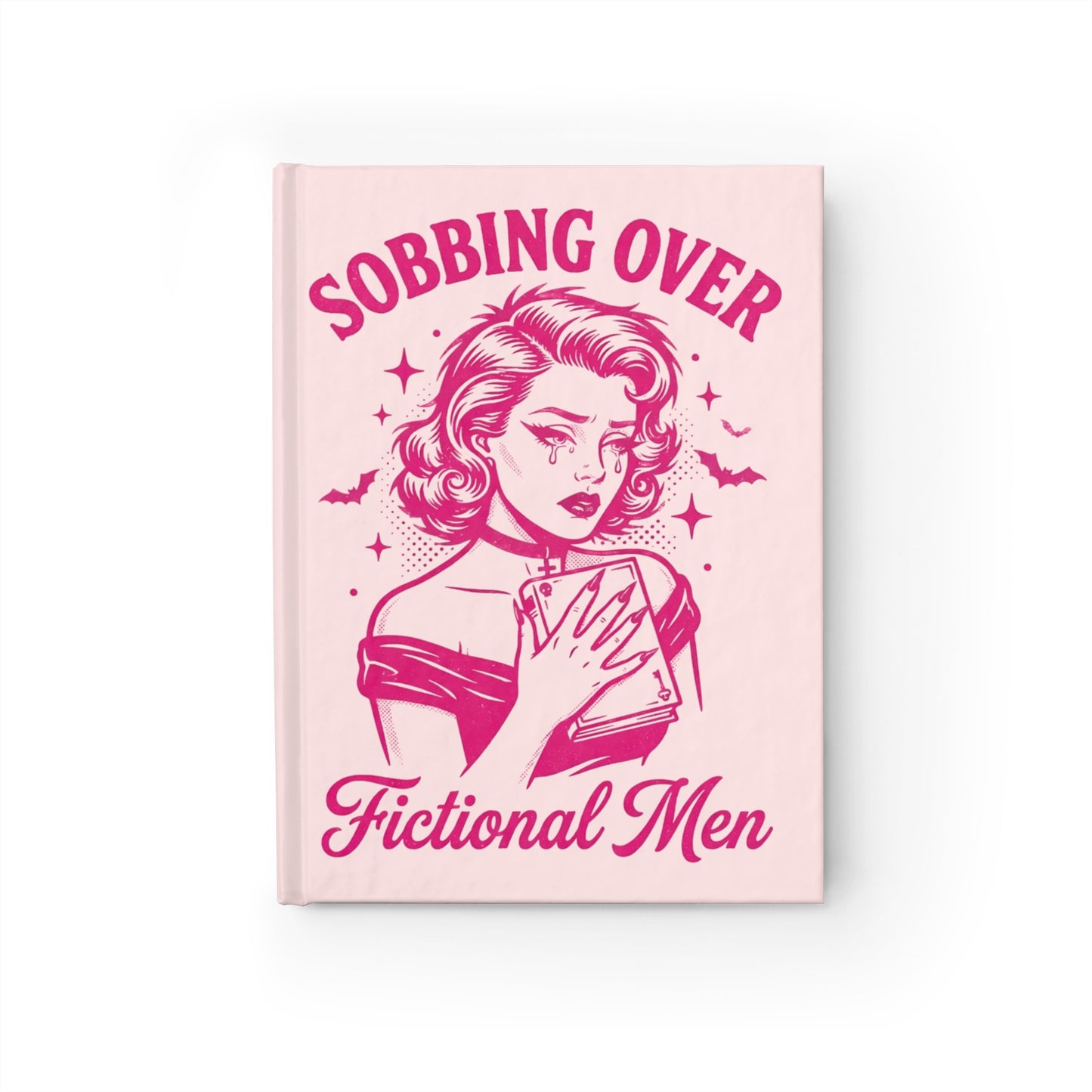 Journal - "Sobbing Over Fictional Men" Retro Pop Art Hardcover