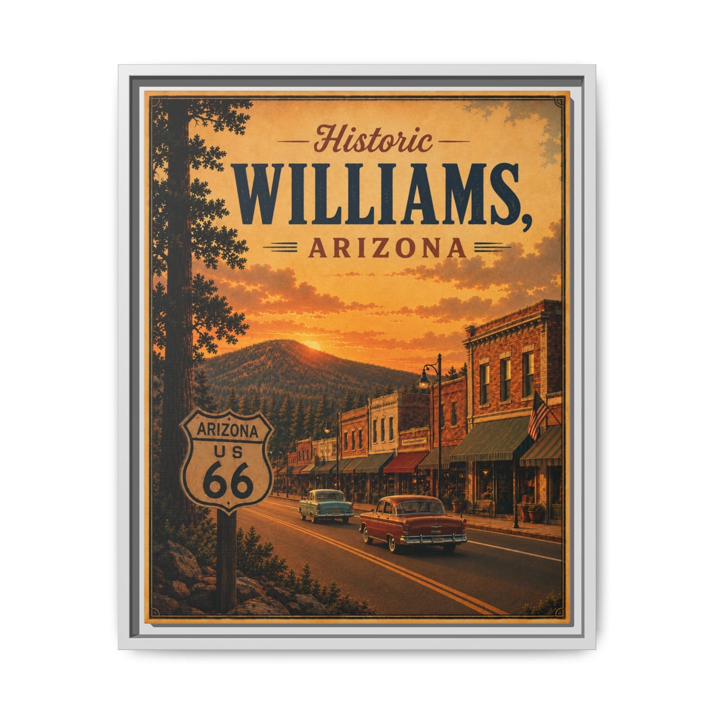 Matte Canvas, Framed (Multi-color)