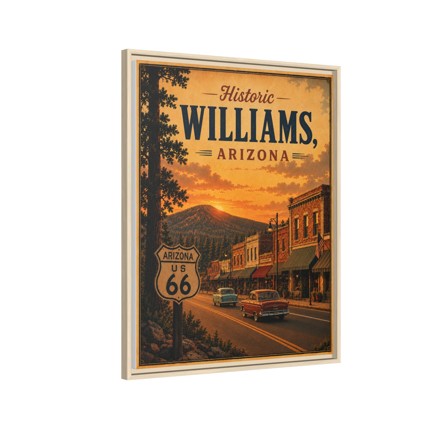 Matte Canvas, Framed (Multi-color)