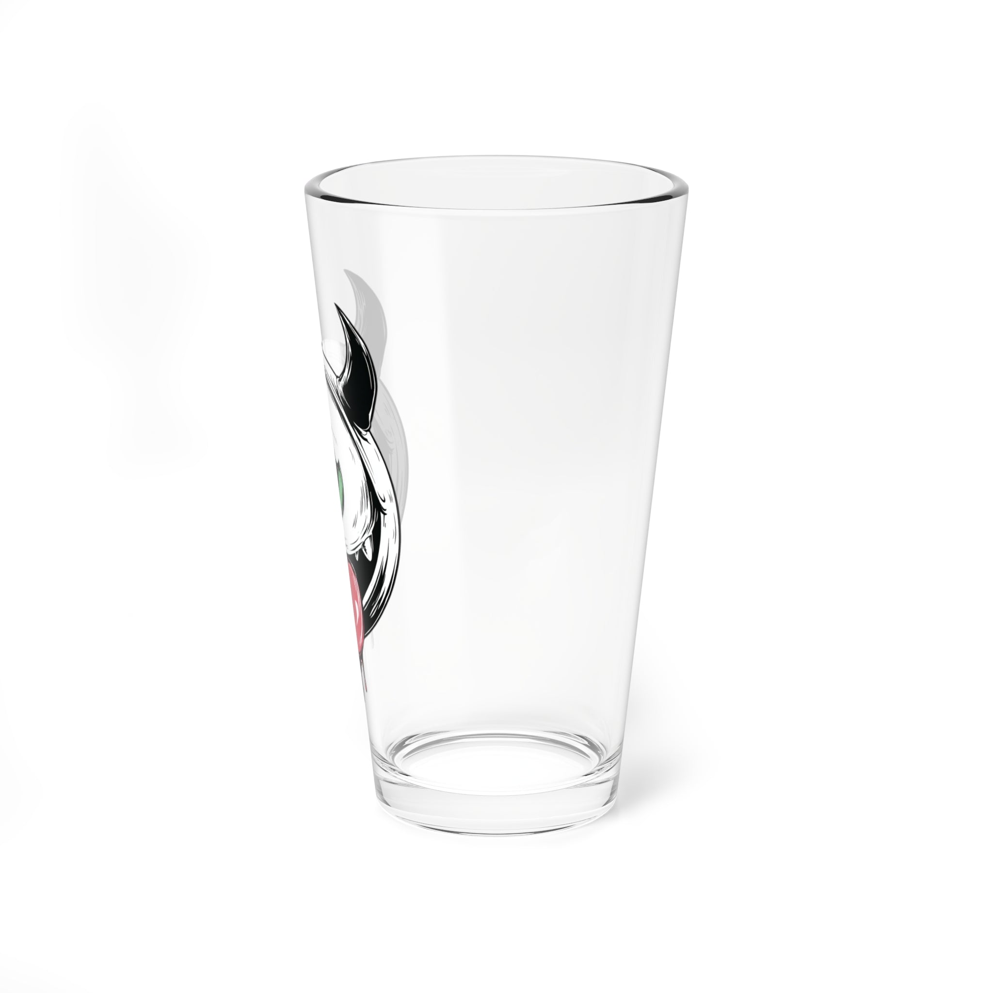 Cute One-Eyed Monster Pint Glass | Spooky Cute Drinking Glass | Gothic Barware | Halloween Cocktail Glass | Monster Beer Glass | 16oz Glass