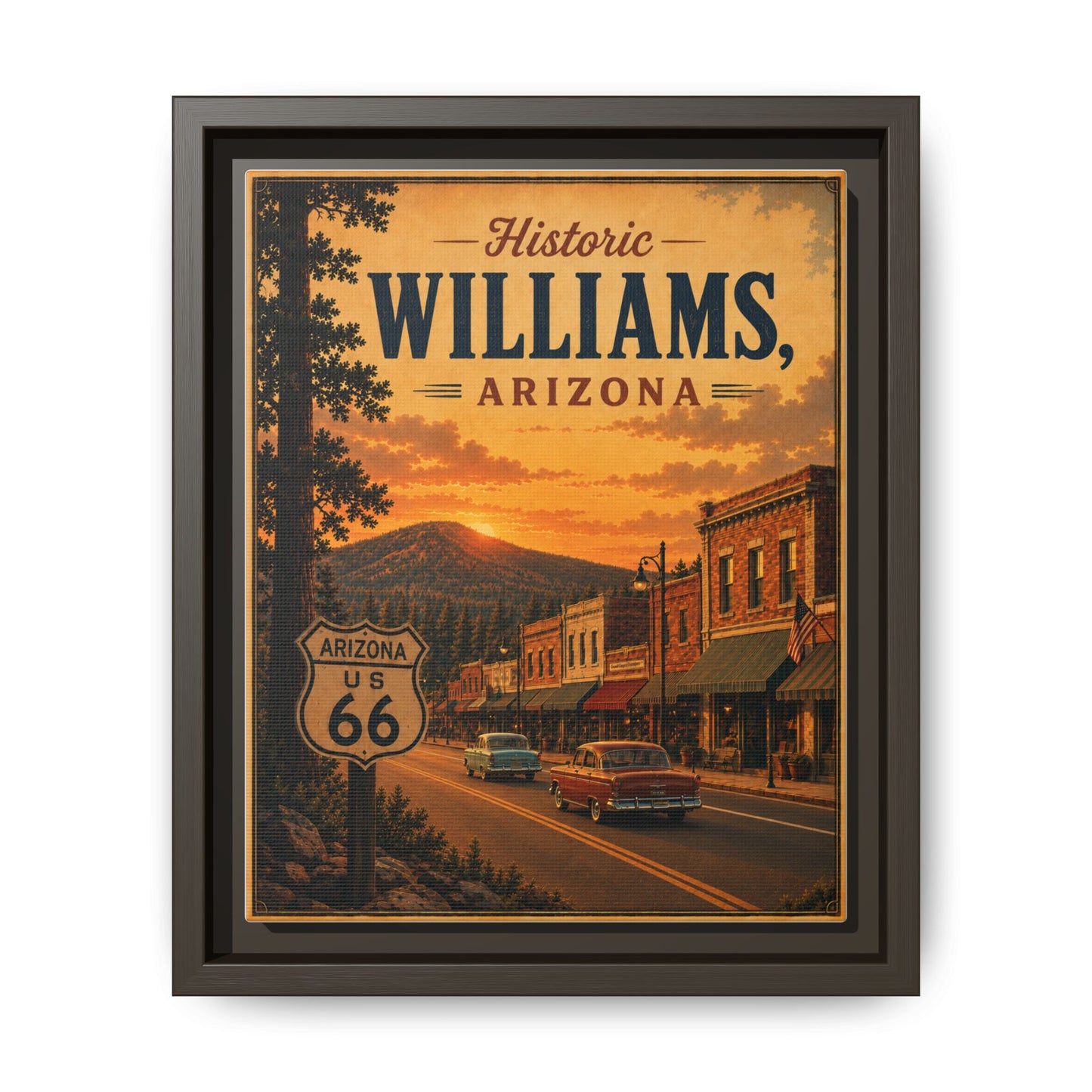 Matte Canvas, Framed (Multi-color)