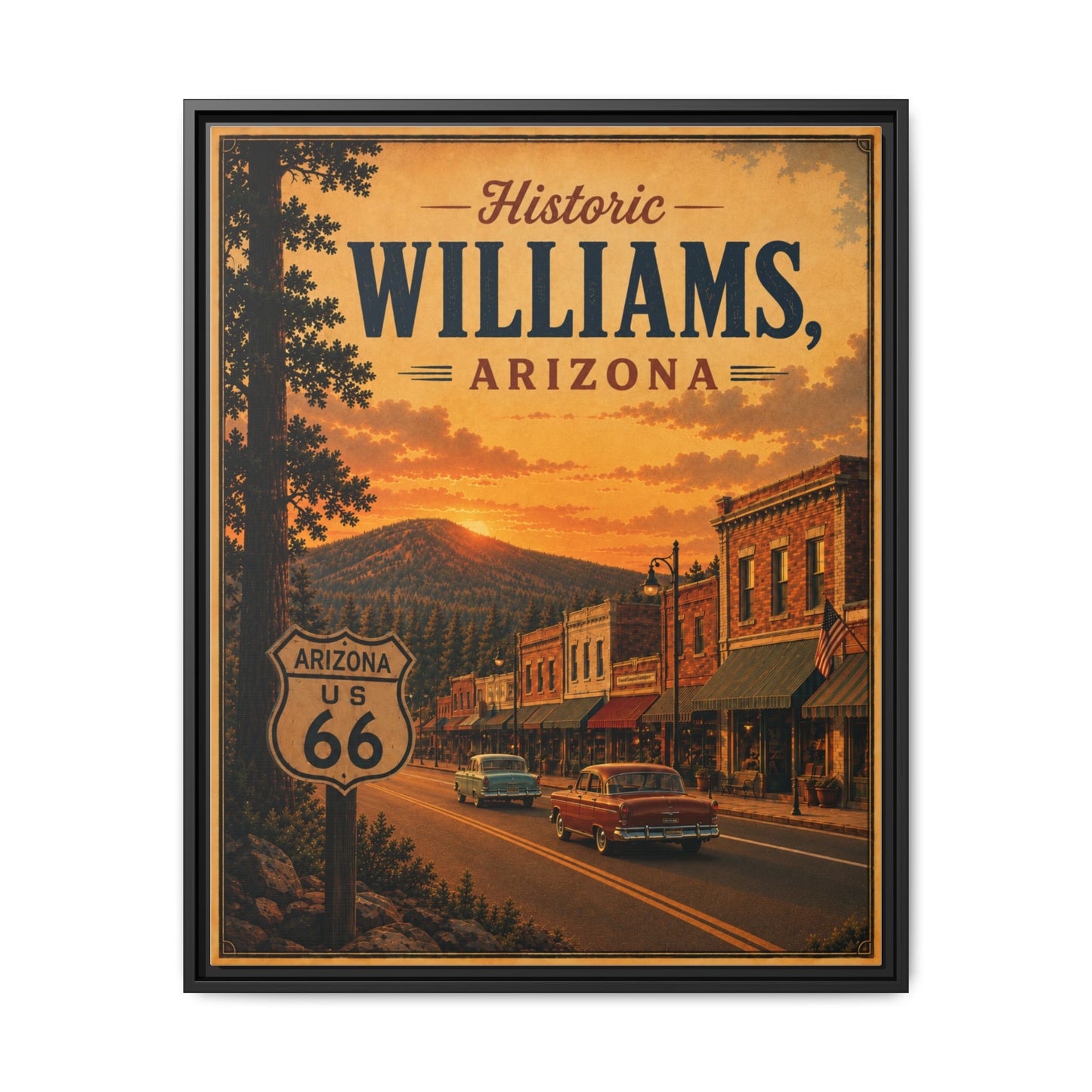 Matte Canvas, Framed (Multi-color)