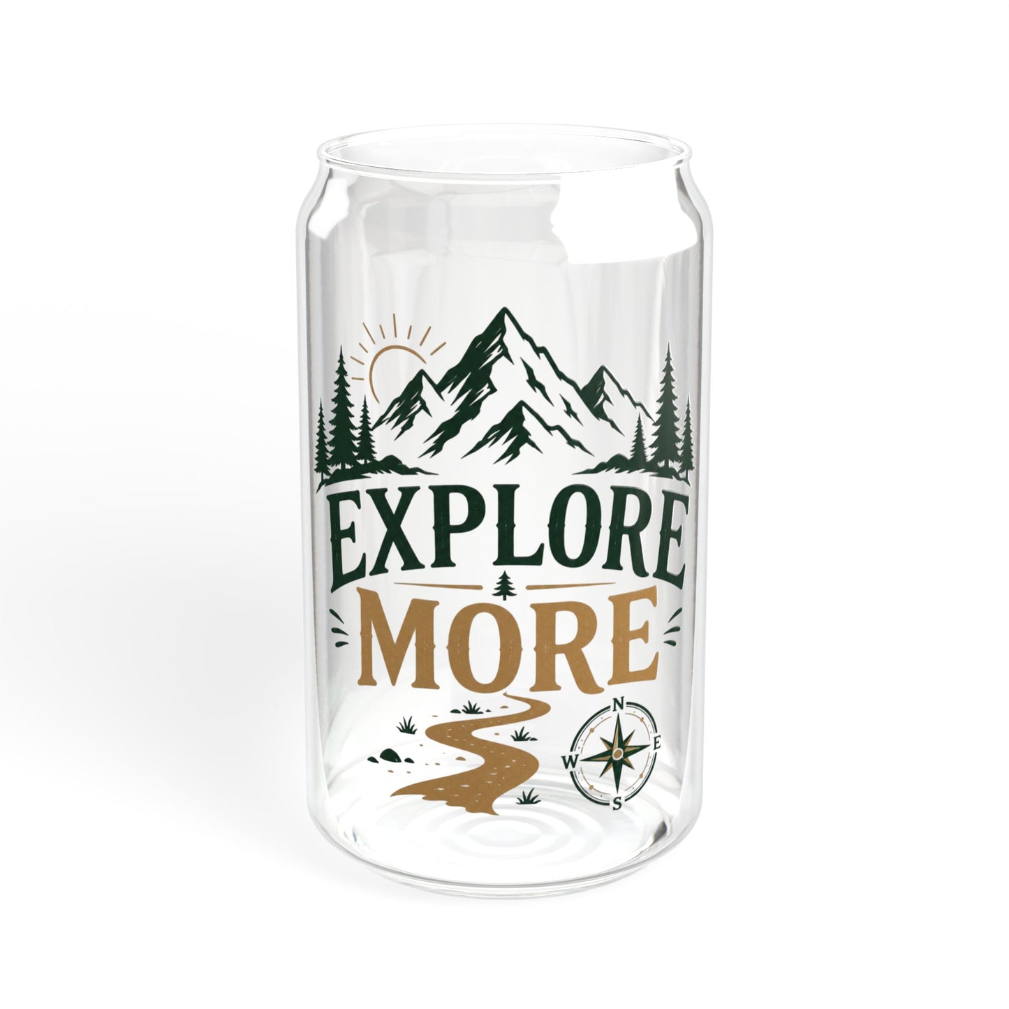 Explore More Sipper Glass - 16oz Outdoor Adventure Tumbler