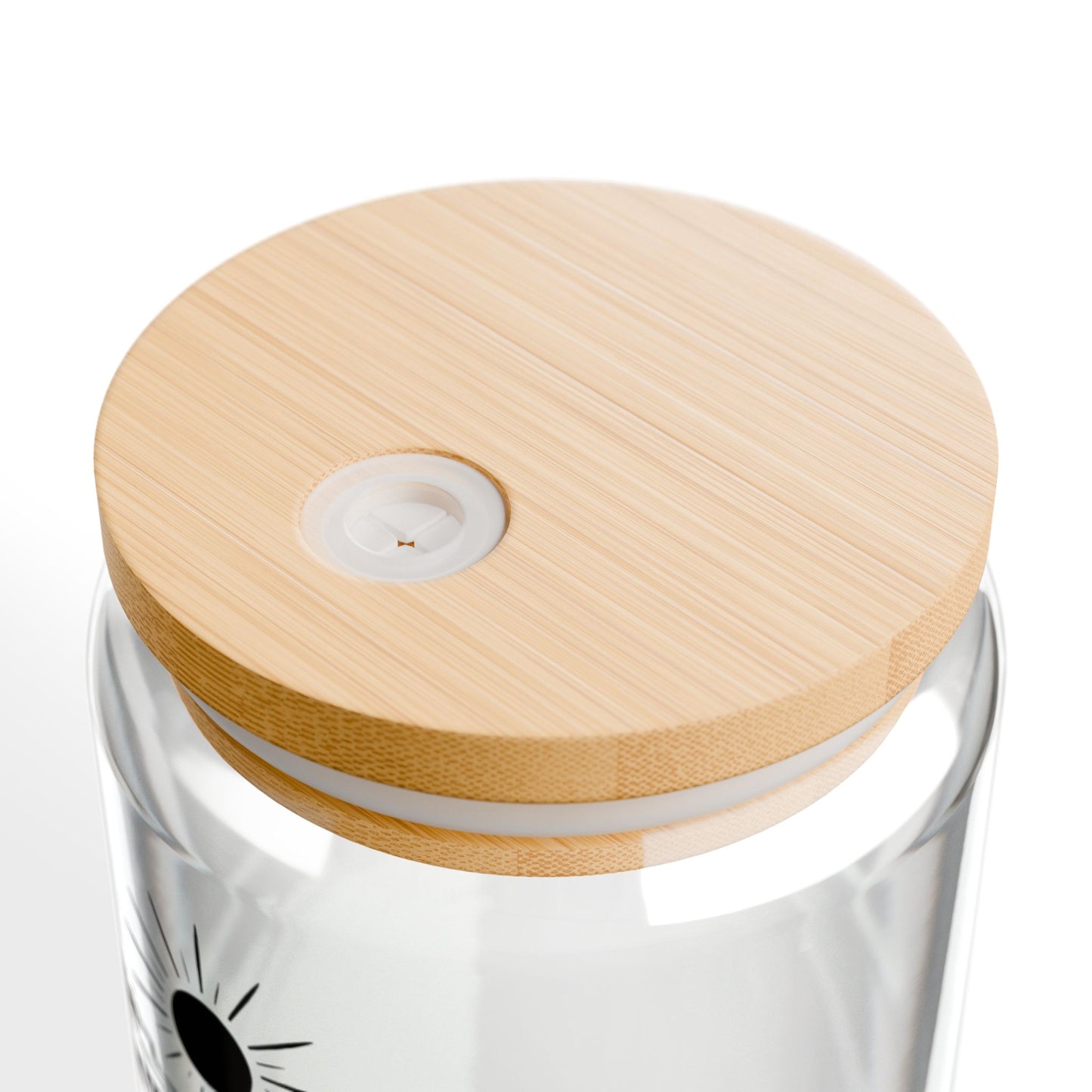 Grand Canyon Sipper Glass — 16oz Travel Cup with Bamboo Lid & Straw
