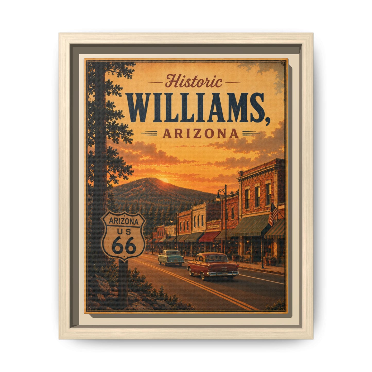 Matte Canvas, Framed (Multi-color)