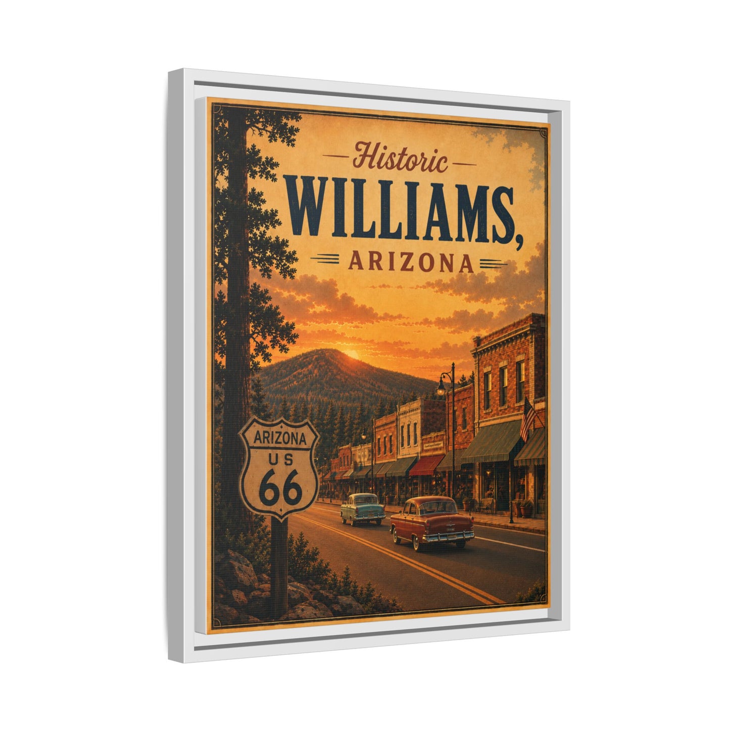 Matte Canvas, Framed (Multi-color)