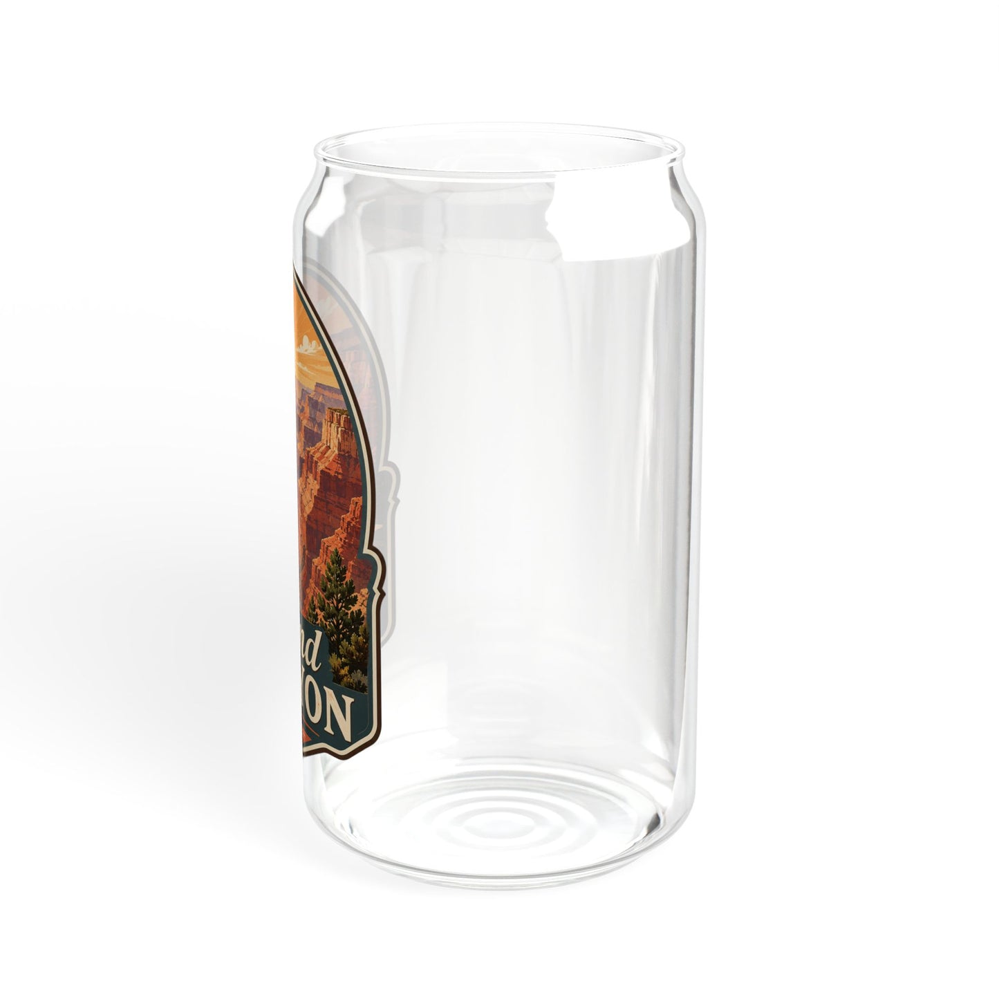 Grand Canyon Sipper Glass — 16oz Travel Tumbler with Bamboo Lid & Straw