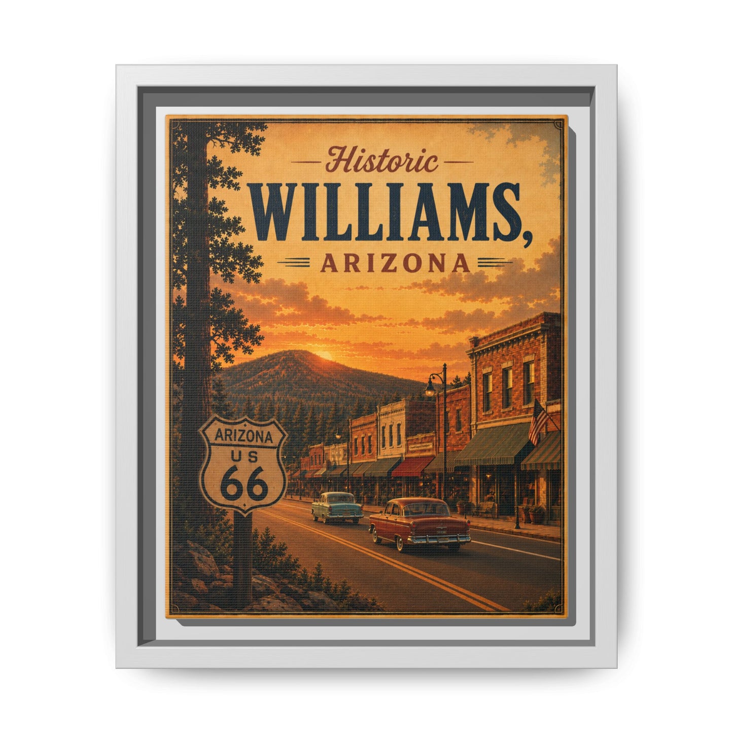 Matte Canvas, Framed (Multi-color)