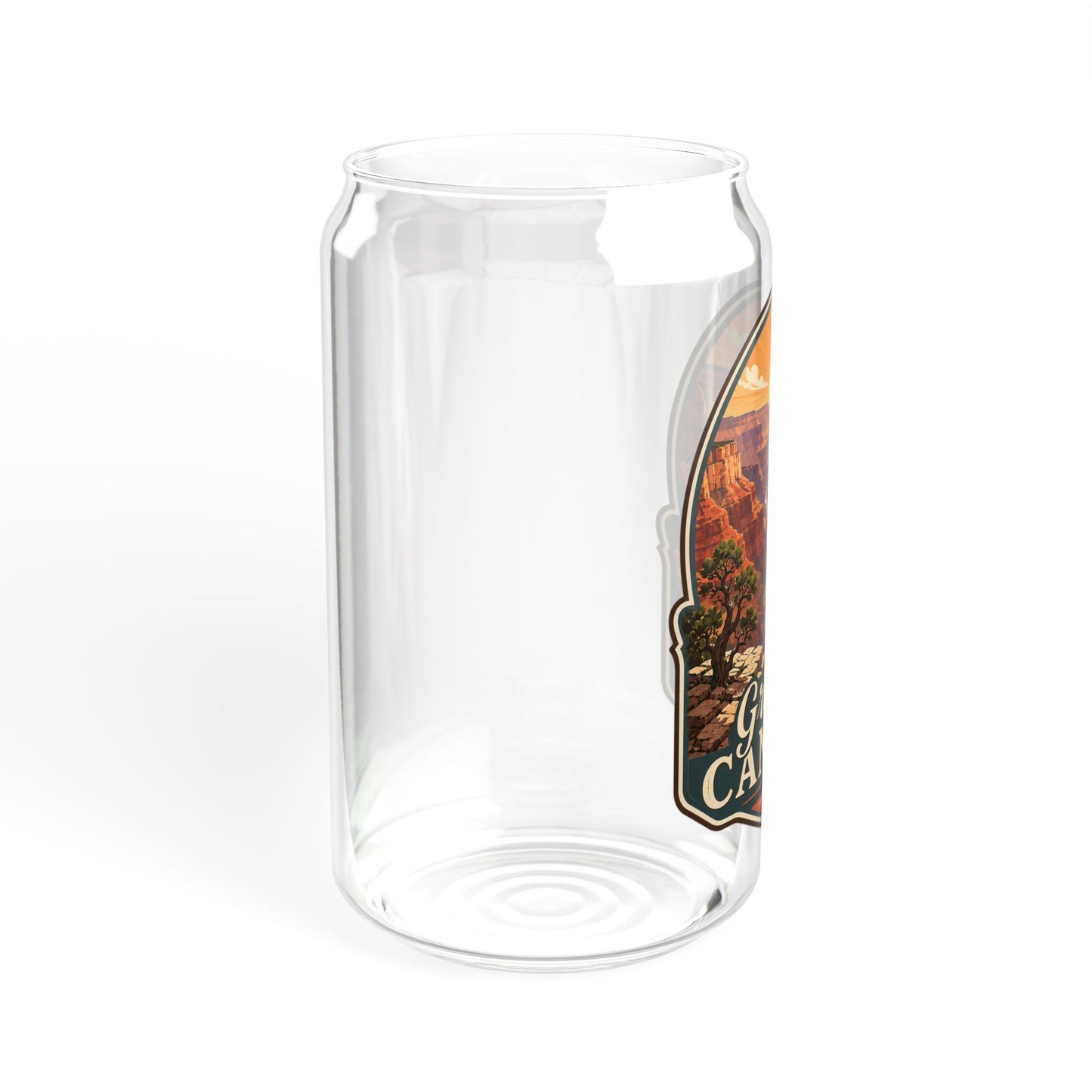 Grand Canyon Sipper Glass — 16oz Travel Tumbler with Bamboo Lid & Straw