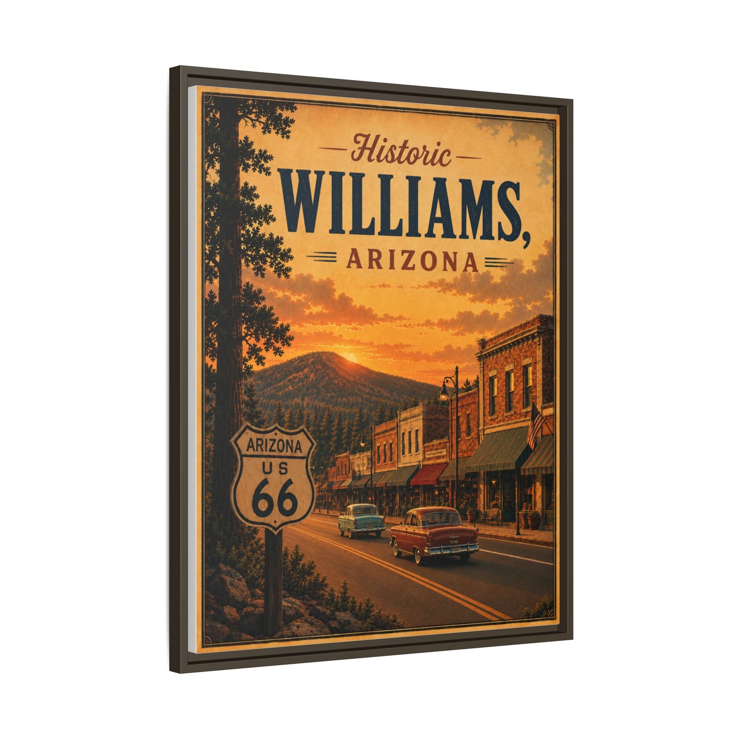 Matte Canvas, Framed (Multi-color)