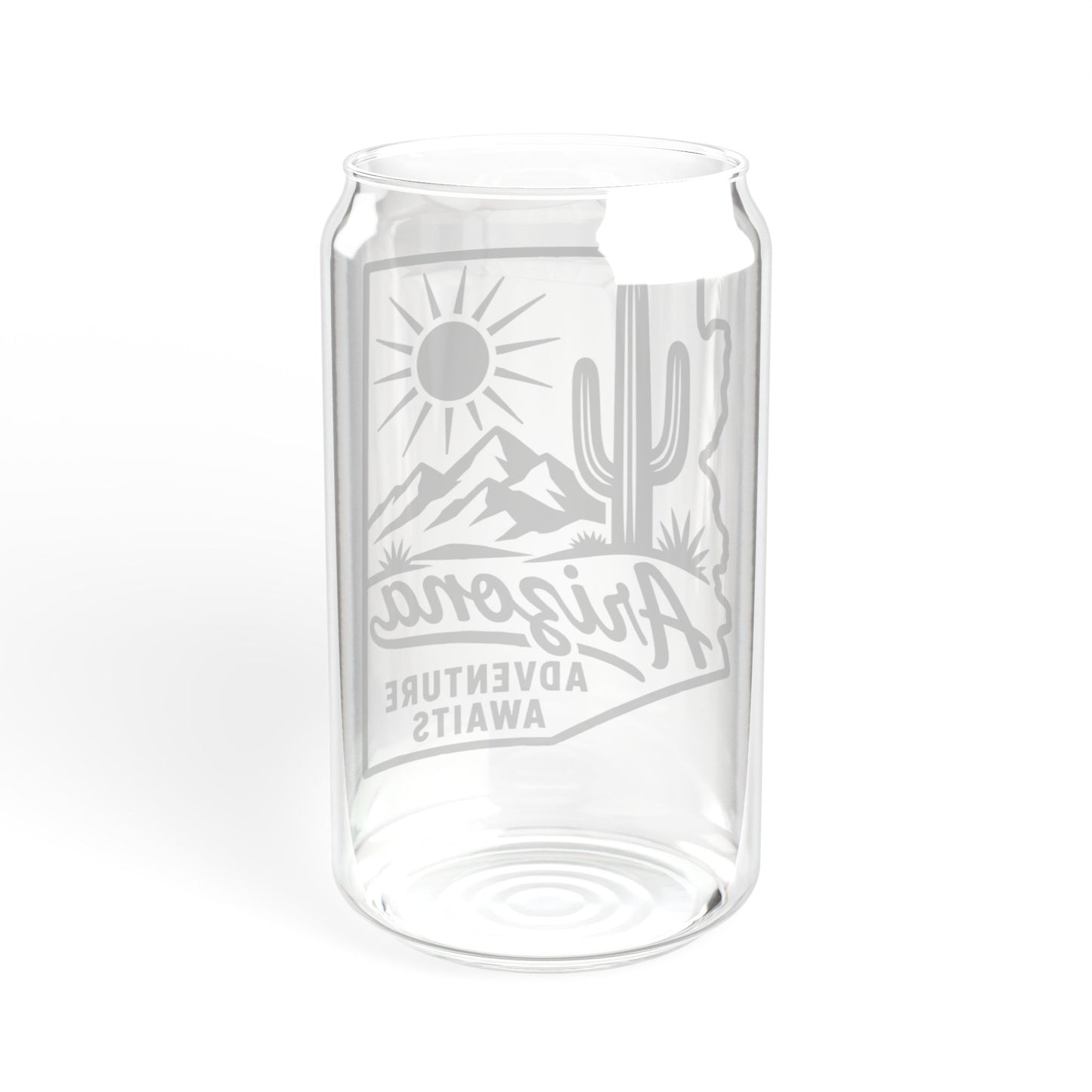 Arizona Adventure Sipper Glass - 16oz Travel Tumbler with Straw