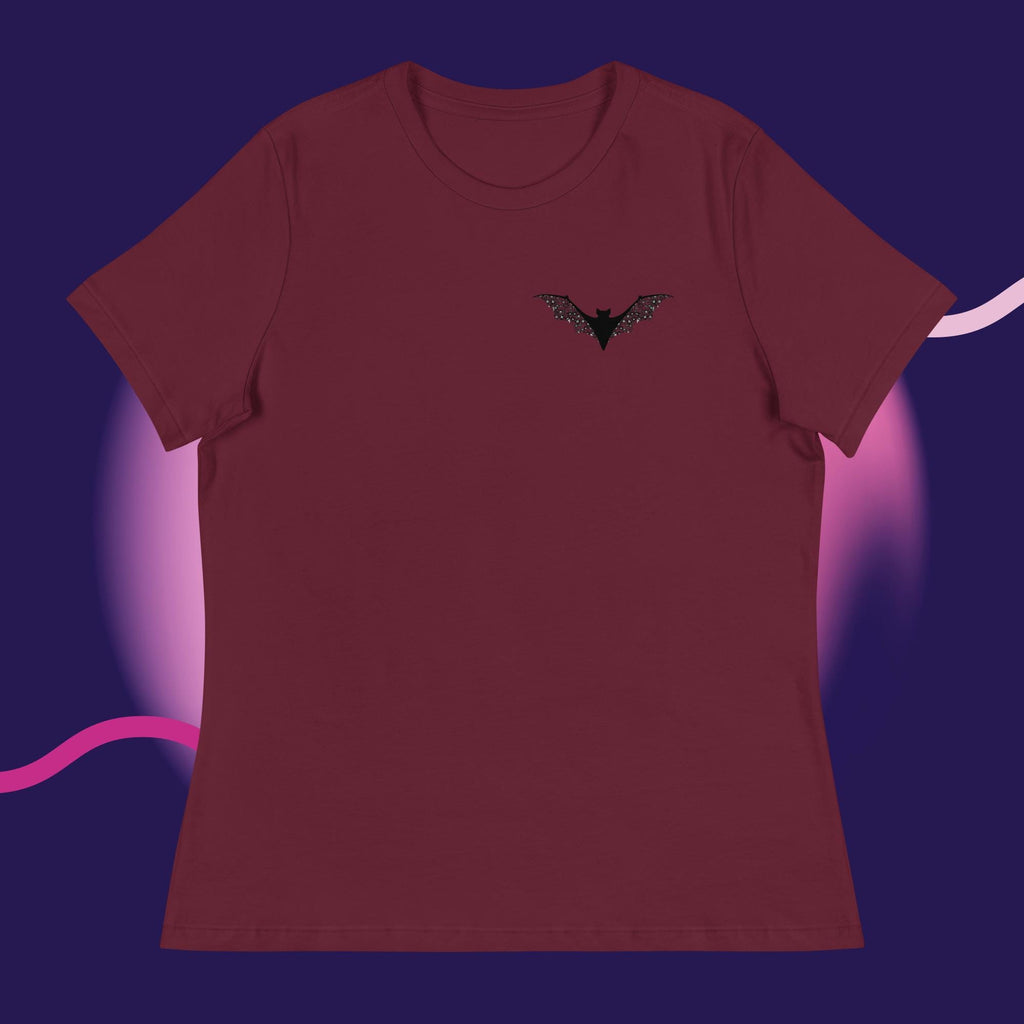 Floral Bat Women's Relaxed T-Shirt