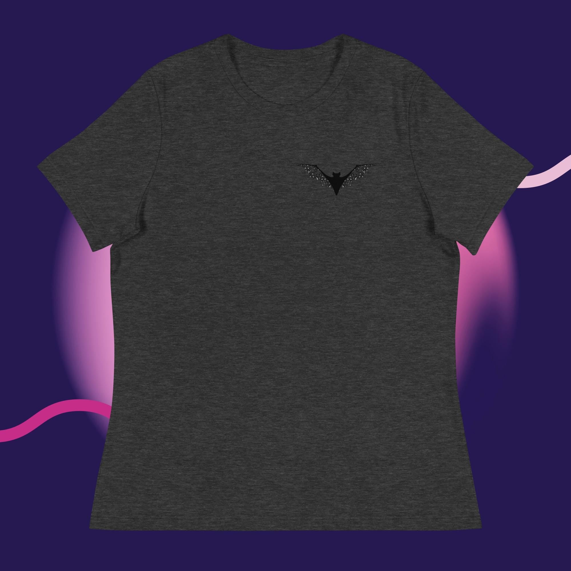 Floral Bat Women's Relaxed T-Shirt