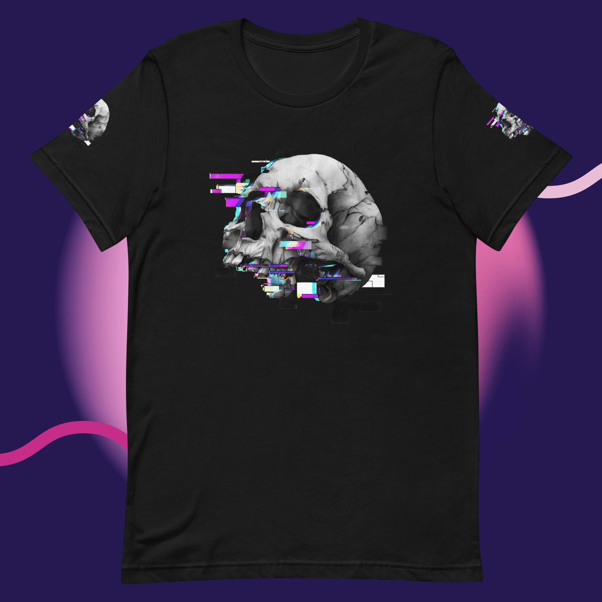 Glitched SkullUnisex t-shirt
