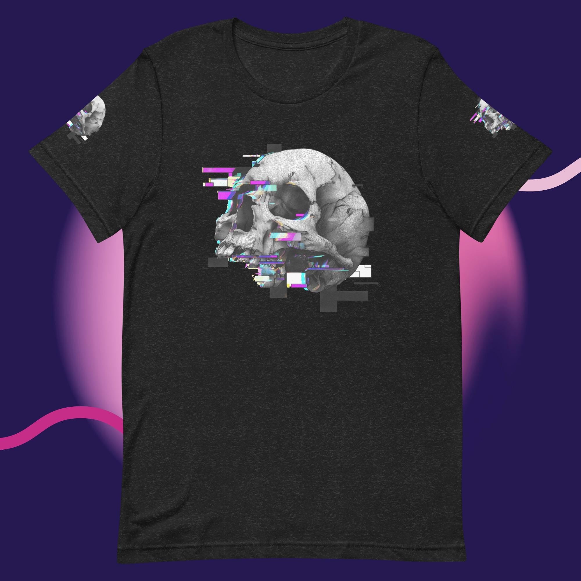 Glitched SkullUnisex t-shirt