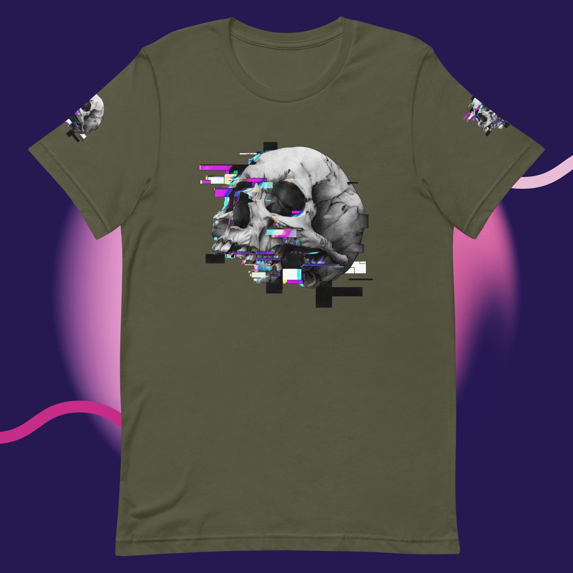 Glitched SkullUnisex t-shirt
