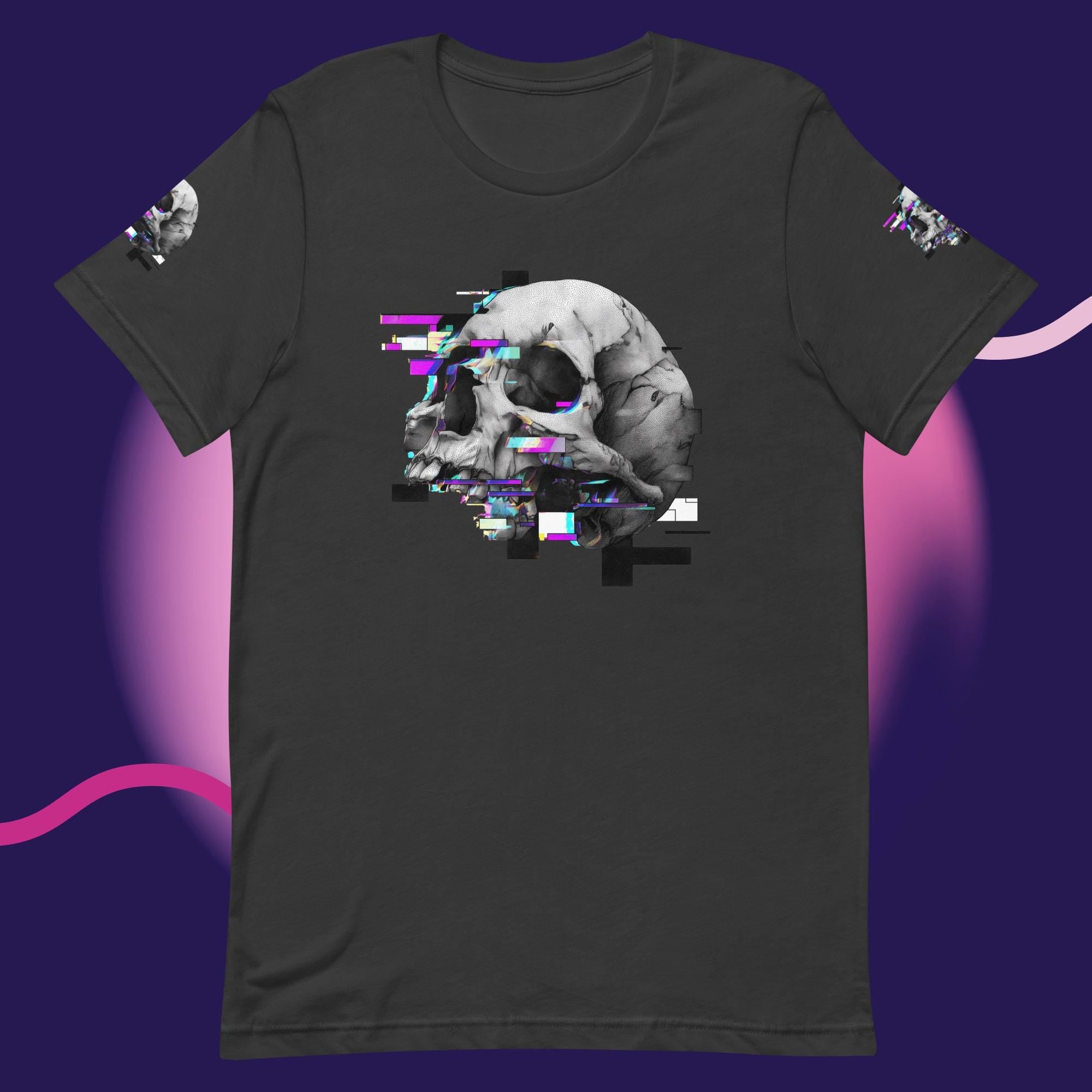 Glitched SkullUnisex t-shirt