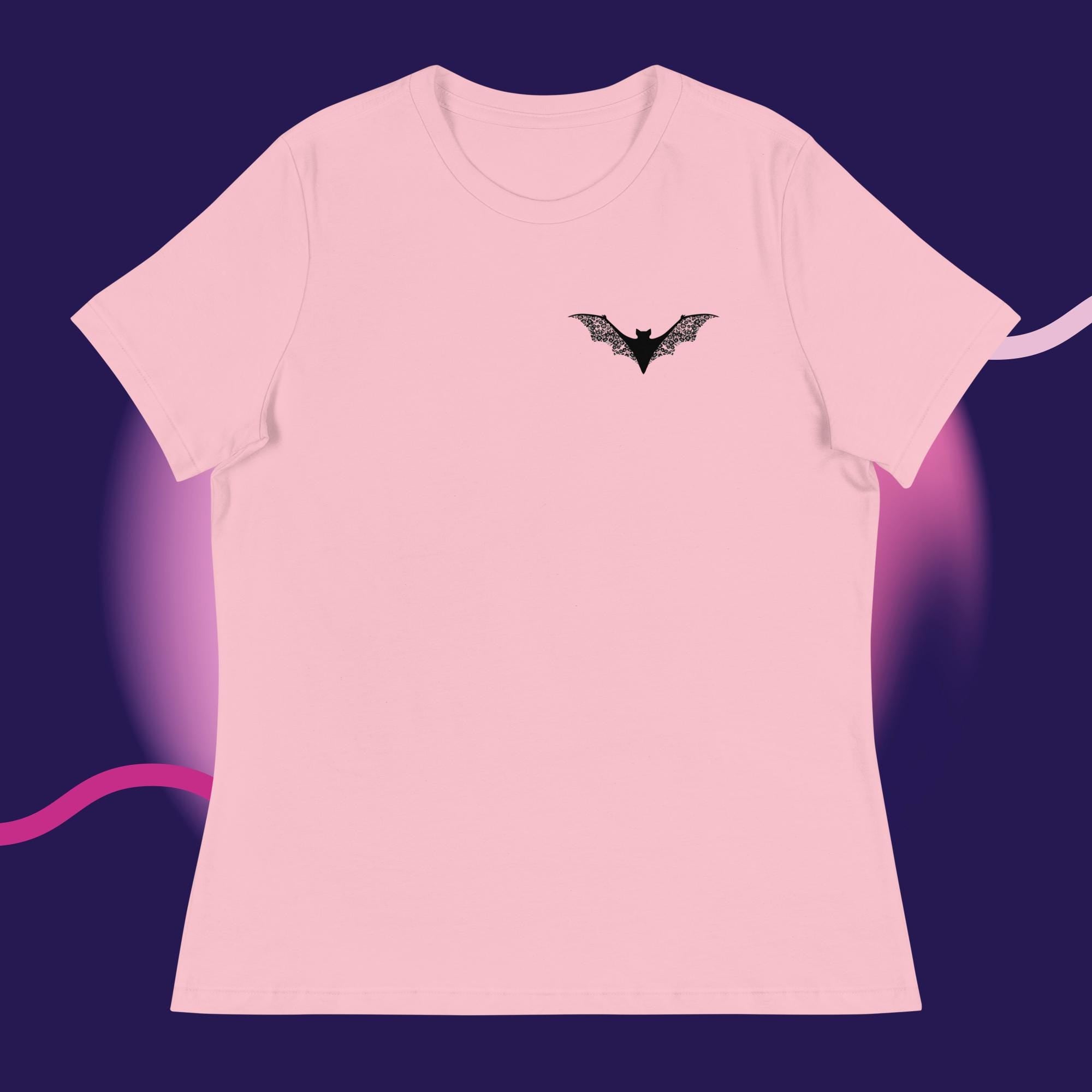 Floral Bat Women's Relaxed T-Shirt