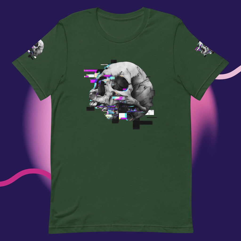 Glitched SkullUnisex t-shirt