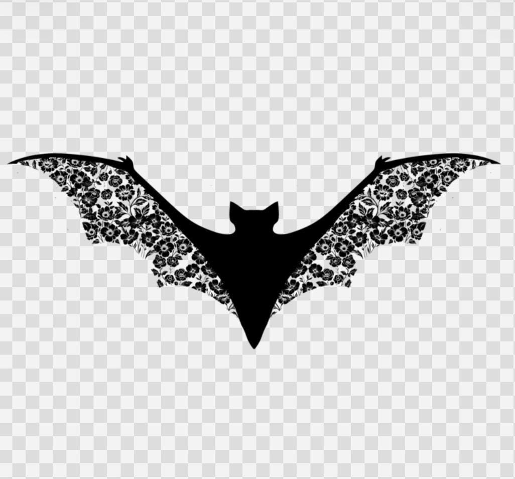 Floral Bat Tee – Midnight Bloom Collection