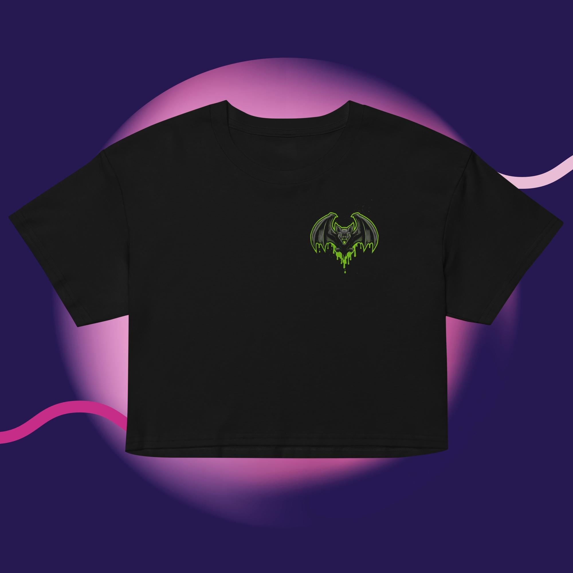 Neon Toxic Bat Crop Top – Acid Sludge Collection