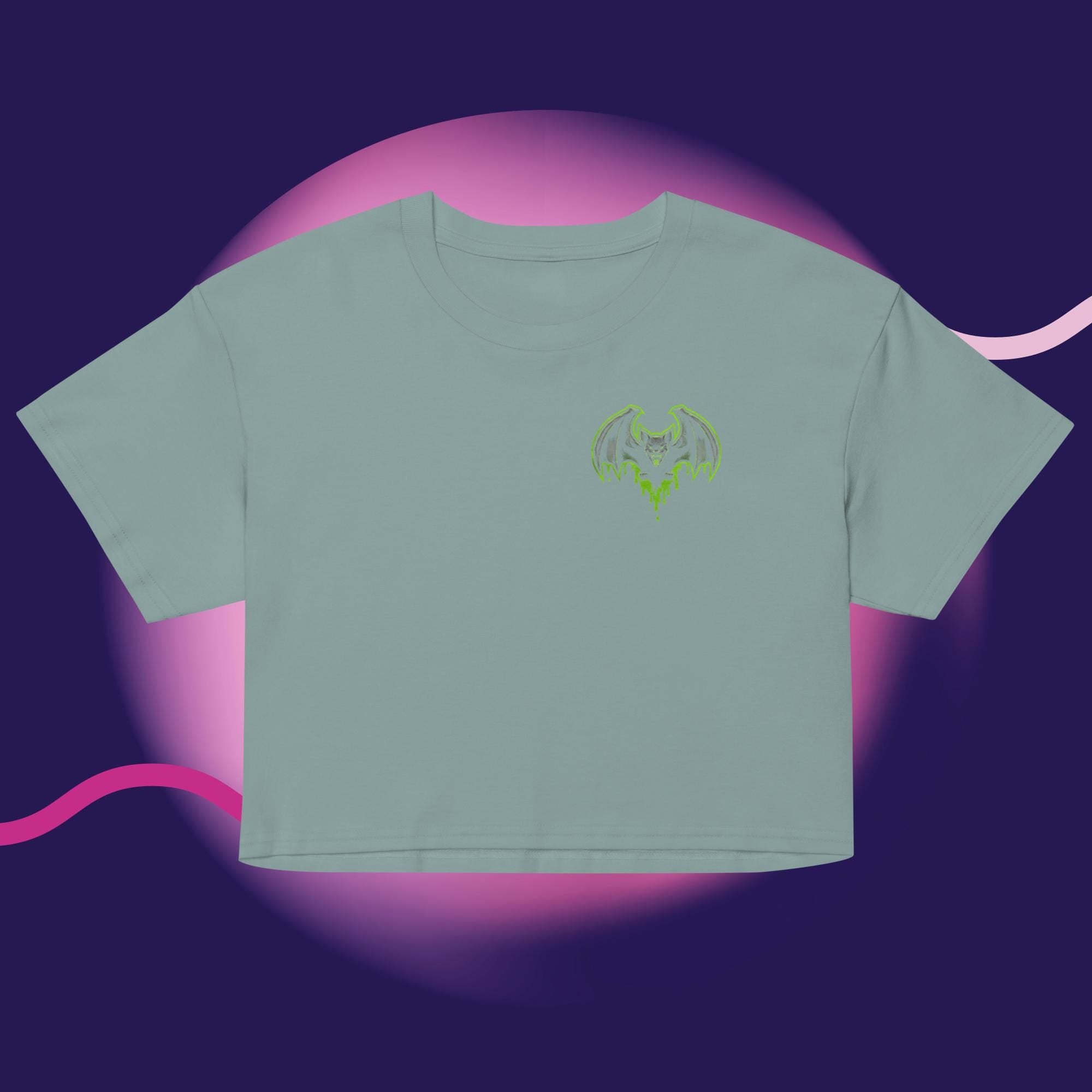Neon Toxic Bat Crop Top – Acid Sludge Collection