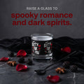Batty For You Whiskey Glass | Gothic Rocks Glass | Bat Lover Gift | Halloween Barware | Spooky Cute Cocktail Glass