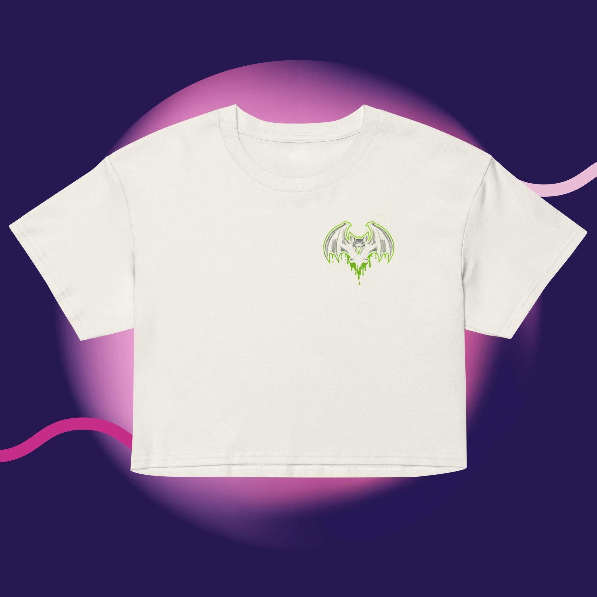 Neon Toxic Bat Crop Top – Acid Sludge Collection