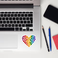 Rainbow Hearts Pride Sticker | LGBTQ Love Sticker | Pride Vinyl Decal | Rainbow Heart Sticker | Queer Pride Gift